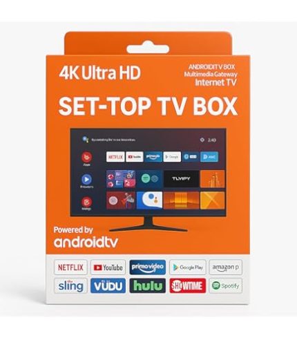 Android & Smart T.V Box with voice Remote