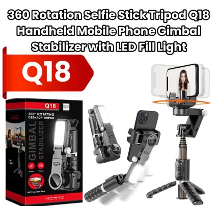 Q18 360° Rotation Selfie Stick Tripod