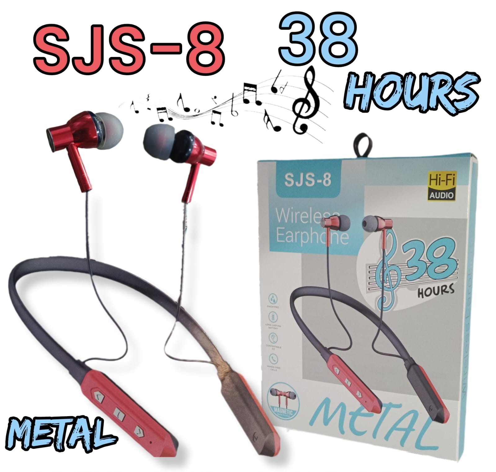 Wireless Neckband Earphones